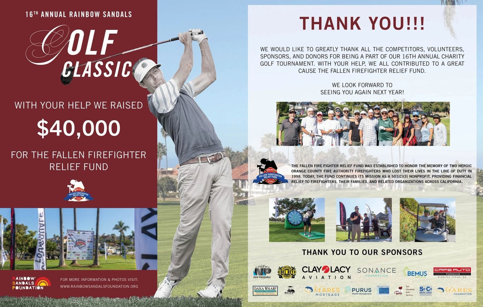 San Clemente Journal — 2025 Charity Golf Tournament